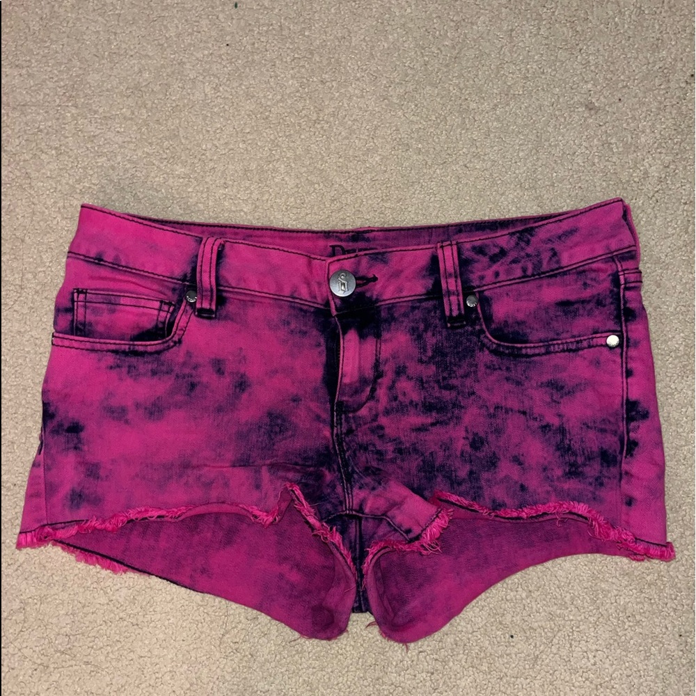 Tie Dye Denim Shorts